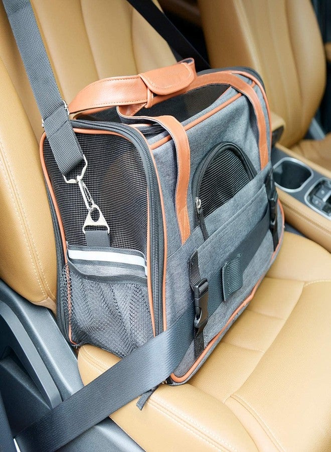 Dratal Pet Carrier for Large Medium Cats, Soft Sided Pet Carrier for Large Medium Cats and Puppies, Dog Carriers, Pet Carriers(DT-RE108) - Image 5